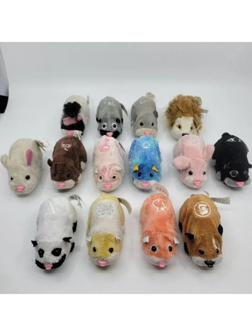 Zhu Zhu Pets Robotic Hamster Lot Cepia 14 Piece Mixed Colors Tested & WORKS